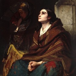 A woman praying